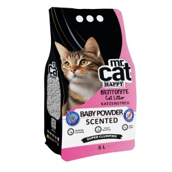 Mr. Cat Happy Bebek Pudralı Kedi Kumu 5 Litre