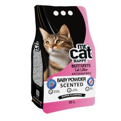 Mr. Cat Happy Bebek Pudralı Kedi Kumu 10 Litre