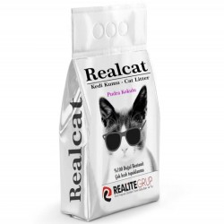 Realcat 20lt Pudra Kokulu Topaklaşan Bentonit Kedi Kumu         .