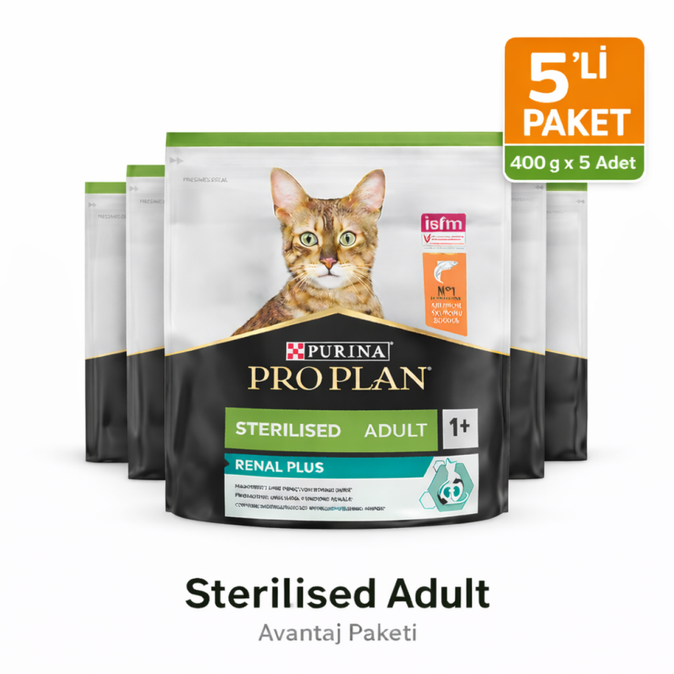 Pro Plan Kısırlaştırılmış Somon Balıklı Kedi Maması 400 Gr X 5 Adet