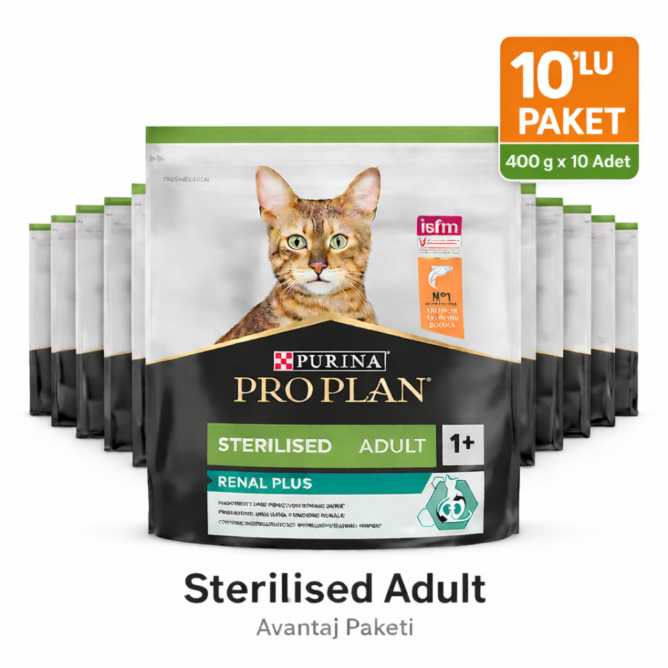 Pro Plan Kısırlaştırılmış Somon Balıklı Kedi Maması 400 Gr X 10 Adet