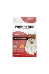 Pronature Kilo Kontrolü için Tavuklu Kısırlaştırılmış Kedi Maması 10 Kg