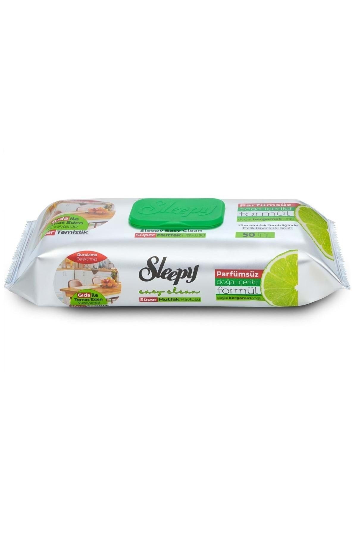 Sleepy Easy Clean Süper Mutfak Havlusu Bergamot Yağlı 50'li