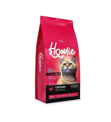 Homie Premium Tavuklu 15 kg Yetişkin Kedi Maması