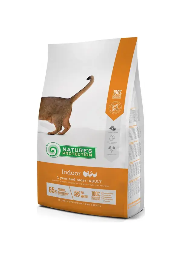 Indoor Düşük Tahıllı Kümes Hayvanlı Yetişkin Kedi Maması 2 KG
