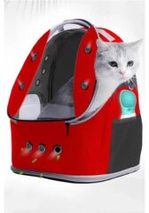 Ufo Büyük Boy Kedi Çantası 8 Kg Taşıma Kapasiteli 42x25x33 Cm Kedi Taşıma Çantası Mor