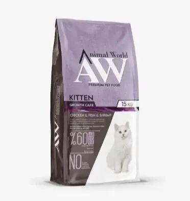 Animal World Kitten Tavuk Balık ve Karidesli 15 kg Yavru Kedi Maması