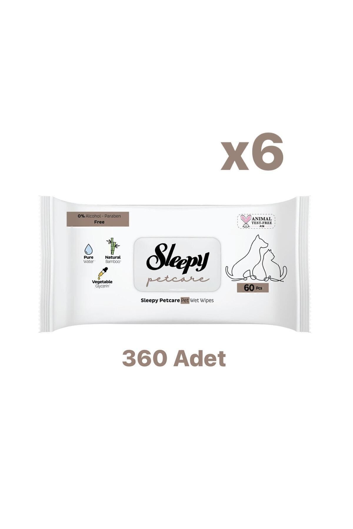 SLEEPY Petcare Kedi Ve Köpek Islak Havlusu 360 Adet