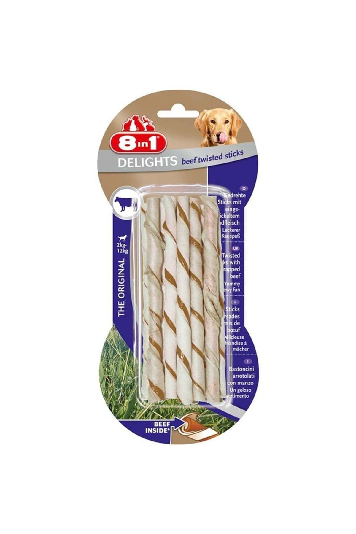 Delights Bones Biftekli Köpekler Için Twisted Sticks 10 Lu