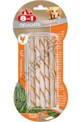 8 In 1 Delights Twisted Tavuklu Burgu Köpek Kemik Ödülü 10x55 gr