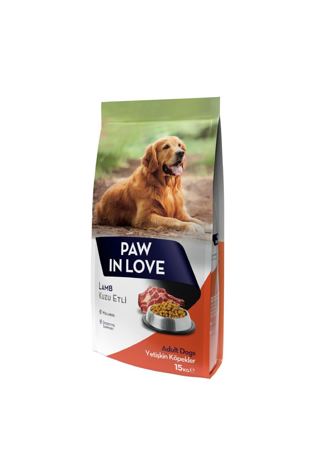 PAW IN LOVE Kuzu Etli Yetişkin Köpek Maması 15 KG
