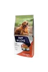 PAW IN LOVE Kuzu Etli Yetişkin Köpek Maması 15 KG