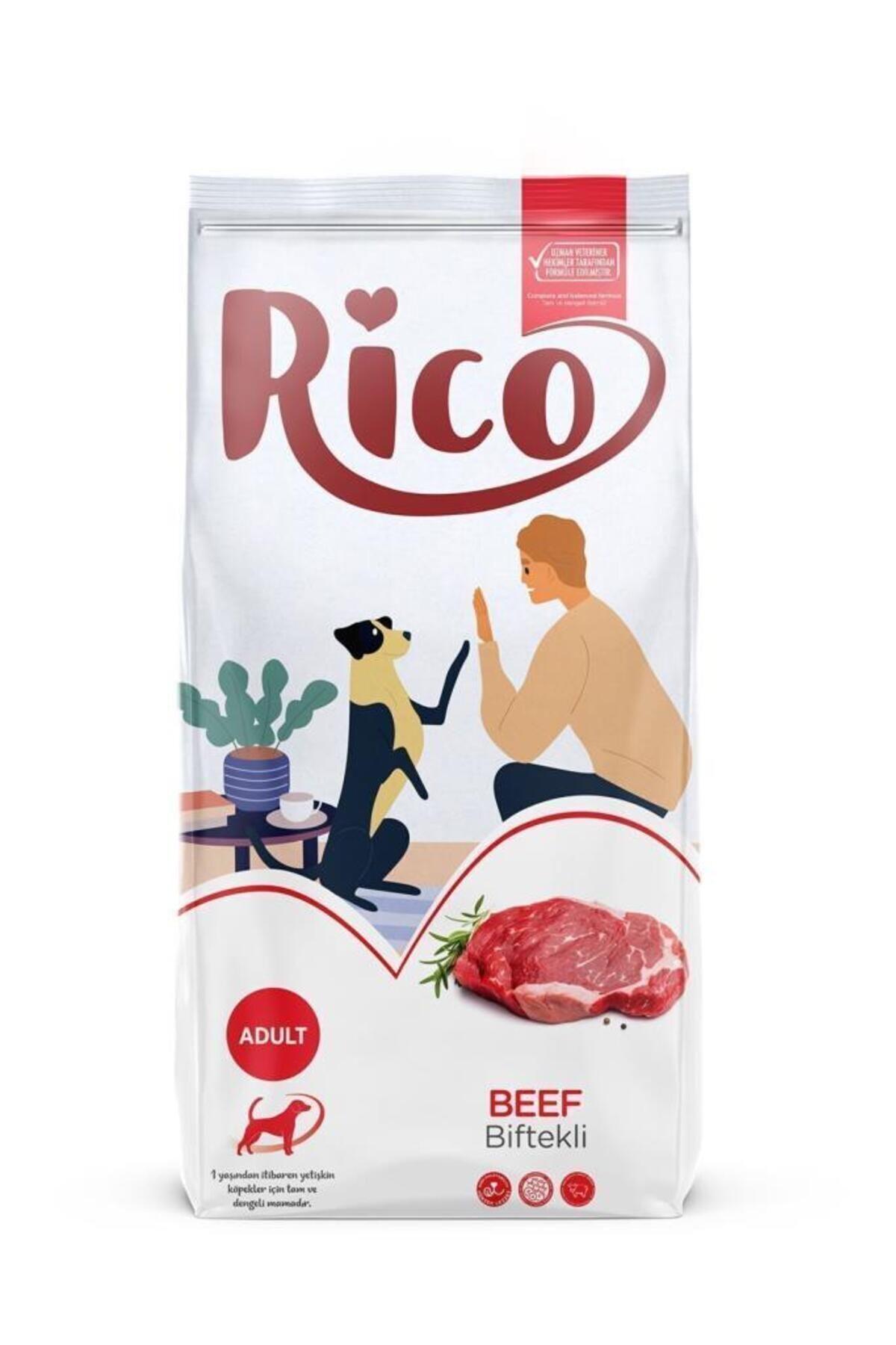RICO Yetişkin Köpek Maması Biftekli 15 Kg