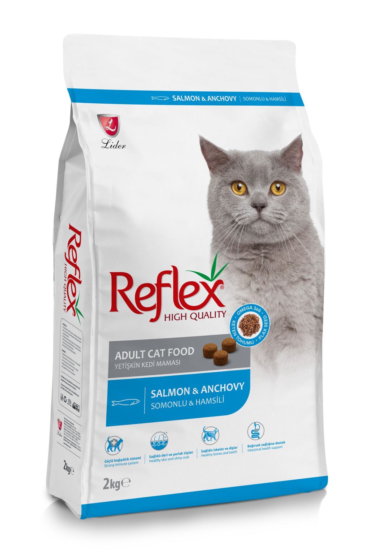 Reflex Somonlu & Hamsili Yetişkin Kedi Maması 2 Kg