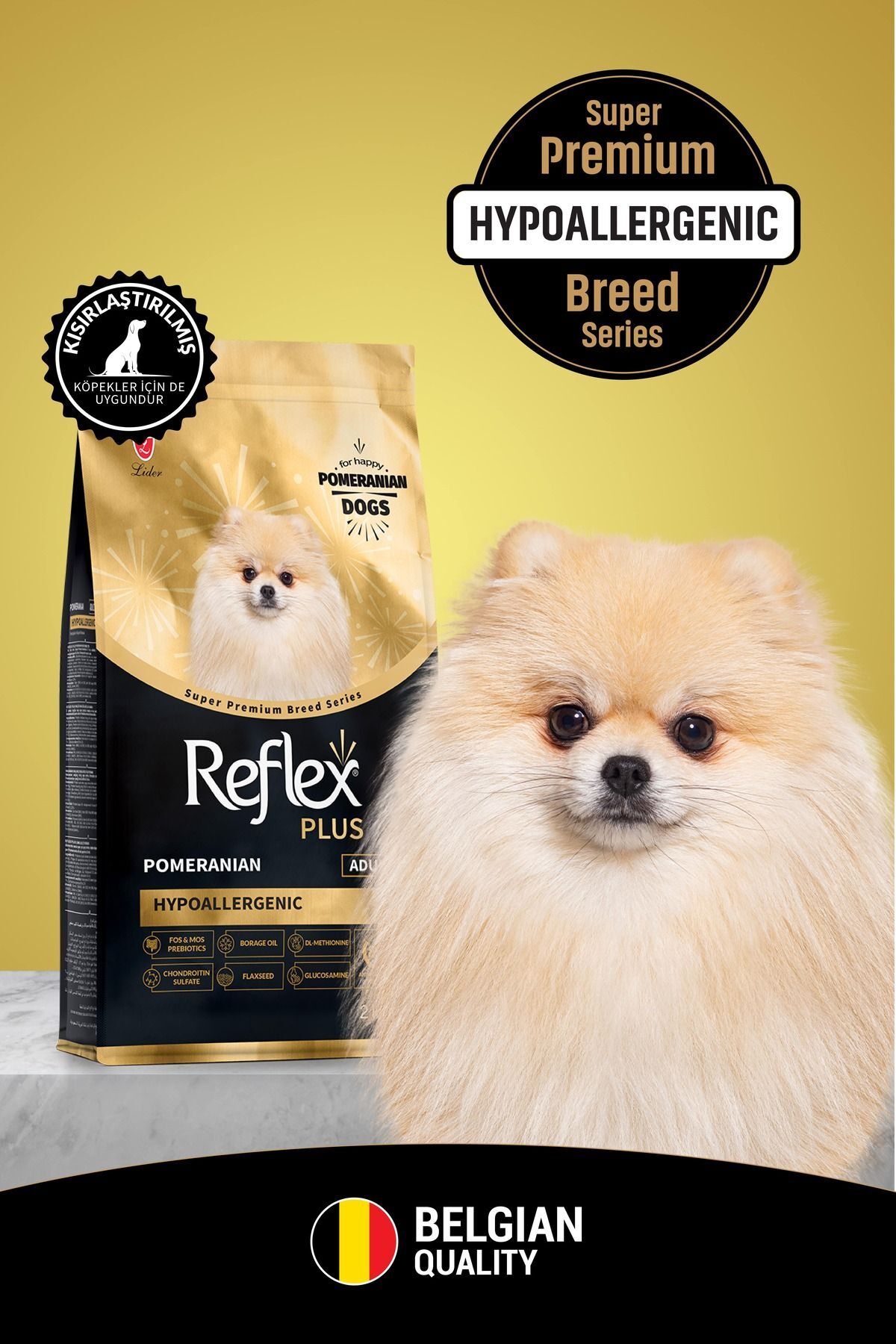 Reflex Plus Pomeranian Tavuklu 2 kg Yetişkin Köpek Maması