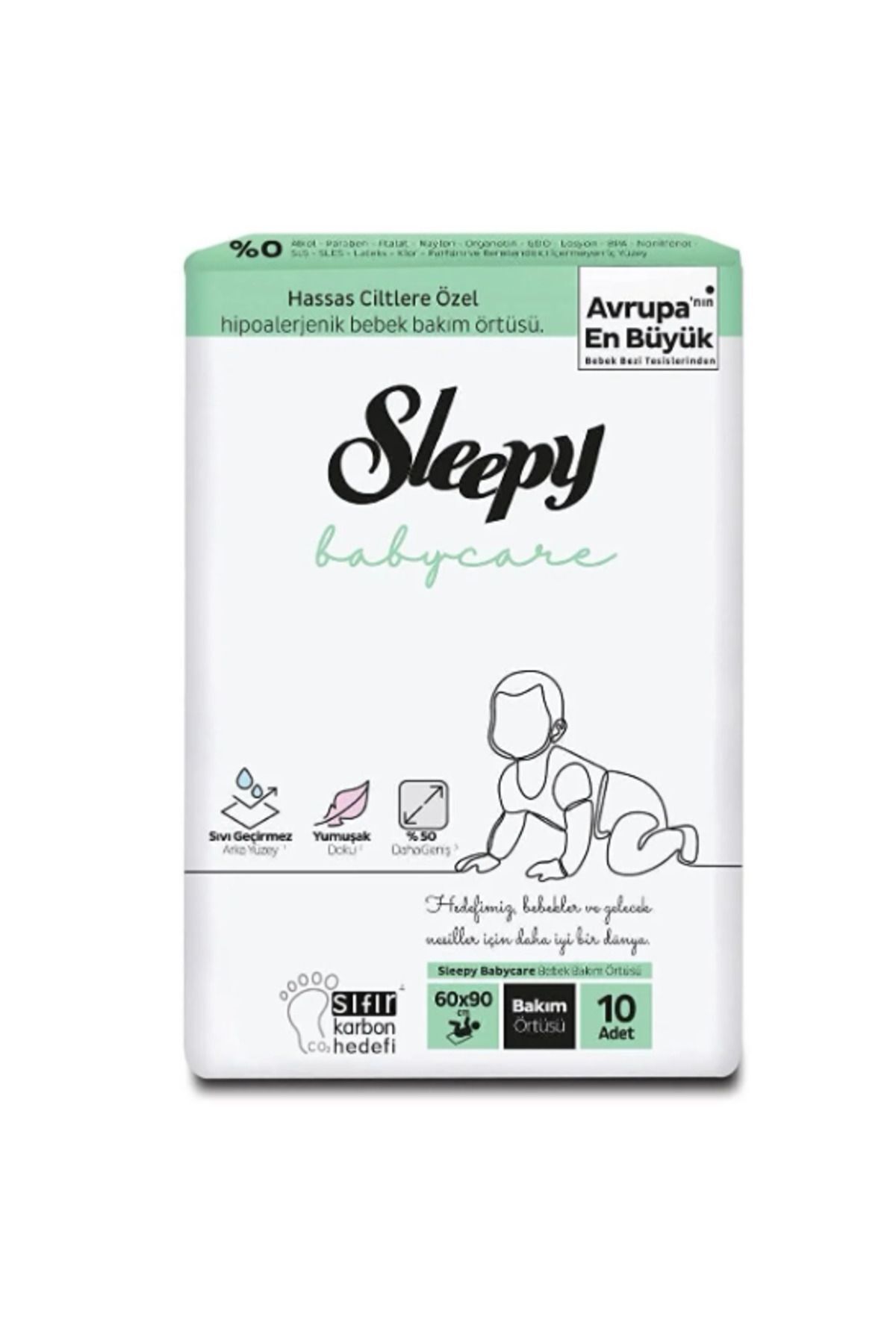 Bebek Bakım Örtüsü 60x90 Cm 10 adet - Set1