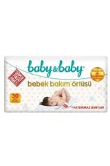 Bebek Bakım Örtüsü 60x60cm Alt Açma Bezi 30'lu Paket