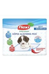 Flexi Köpek Alıştırma Çiş Pedi Kaydırmaz Bantlı 30 Adet 60x90cm