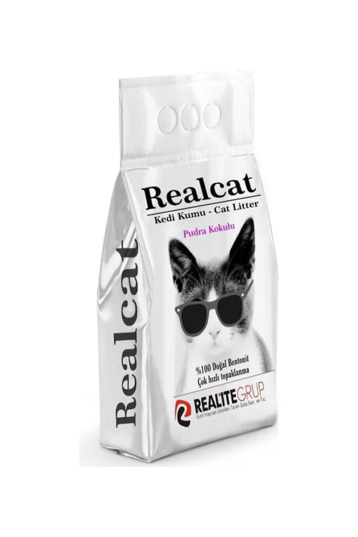 Realcat Pudra Kokulu Topaklanan Bentonit Kedi Kumu 20 L