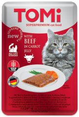 Tomi Kedi Dana Eti Ve Havuç Tahılsız Pouch Mama 100gr