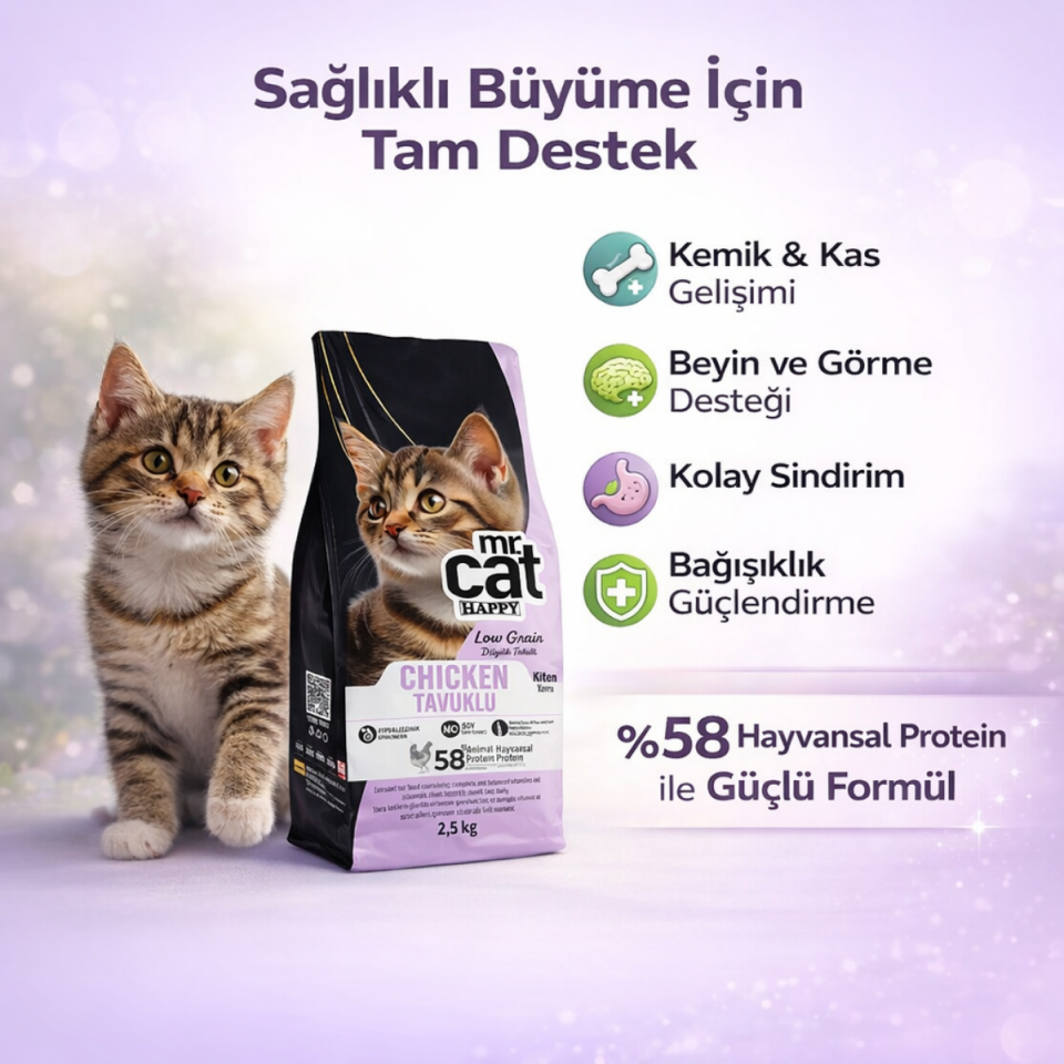 Tavuklu Yavru Kedi Maması 2,5 Kg