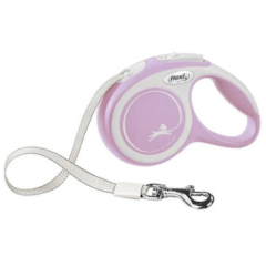 Flexi New Comfort Şerit Otomatik Köpek Gezdirme Tasması Small Rose 5 Mt