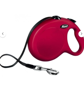Flexi New Classic Otomatik Kırmızı Şerit Gezdirme Large 8 Metre