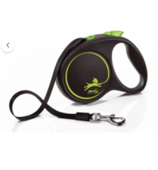 Flexi Black Design Yeşil Şerit Small 5 Metre Otomatik Köpek Gezdirme Tasması Yeni Seri Orjinal Ürün
