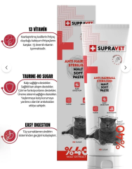 Supravet Sterilised Kısırlaştırılmış Kediler Için Malt Macun 100 Gr ( Multi Vitamin)