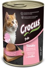 Crocus Yavru Kedi Tavuklu Pate Yaş Mama 400g