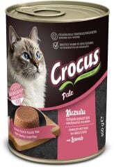 Crocus Yetişkin Kedi Kuzu Etli Pate Yaş Mama 400g