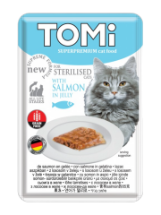 Tomi Kedi Kısırlaştırılmış Somon Ve Yumurta Tahılsız Pouch Mama 85gr