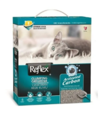 Reflex Aktif Karbonlu Topaklanan Kedi Kumu 10 Lt