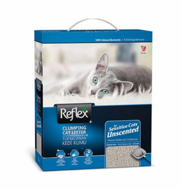Reflex Sensitive Unscented Kokusuz Topaklanan Kedi Kumu 10 Lt