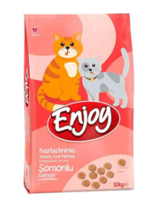 Enjoy Somonlu Kısırlaştırılmış Kedi Maması 10 Kg