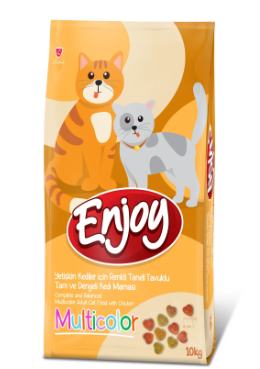 Enjoy Multi Color Yetişkin Kedi Maması 10 Kg