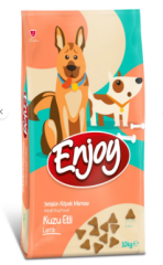 Enjoy Kuzulu Ve Pirinçli Yetişkin Köpek Maması 10 Kg