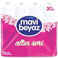 Mavi Beyaz Altın Seri Tuvalet Kağıdı 32'li