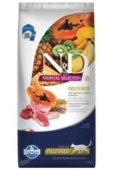 N&D Tropical Selection Kuzu Etli ve Tropikal Meyveli Kısırlaştırılmış Kedi Maması 10kg