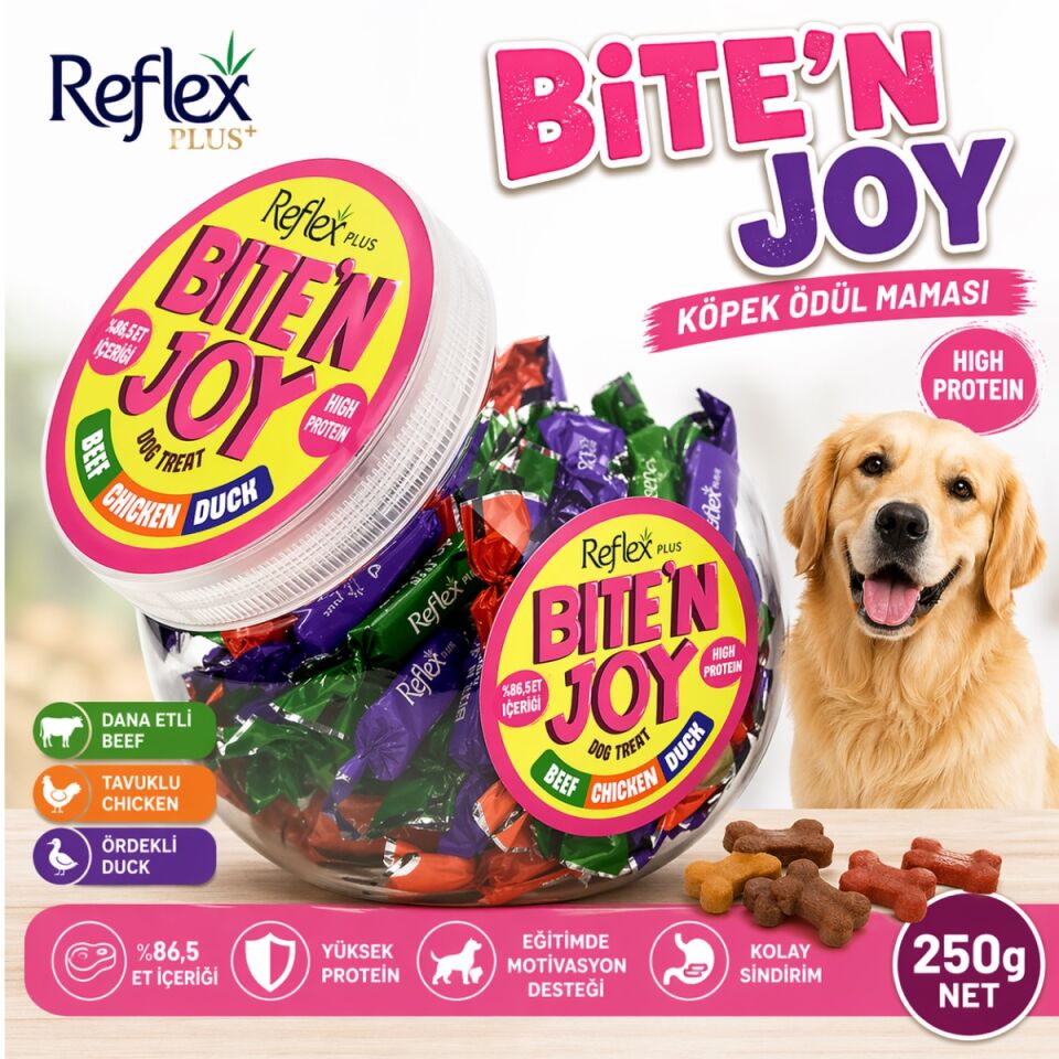 Biten Joy Köpek Ödül Maması Dana Etli Tavuklu ve Ördekli 250 gr