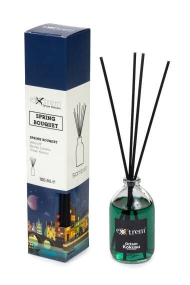 Dekoratif Bambu Çubuklu Oda Kokusu – Spring Bouquet 100ml (Yuvarlak)