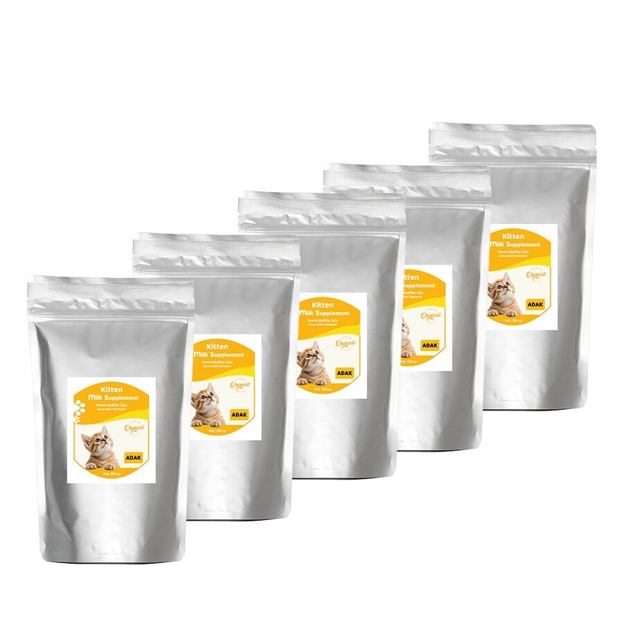 Adak Anne Sütü Destekli Yavru Kedi Süt Tozu 200 gr x 5 Adet