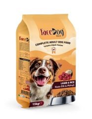 Face Dog  Kuzu Etli ve Pirinçli Yetişkin Köpek Maması 15 kg
