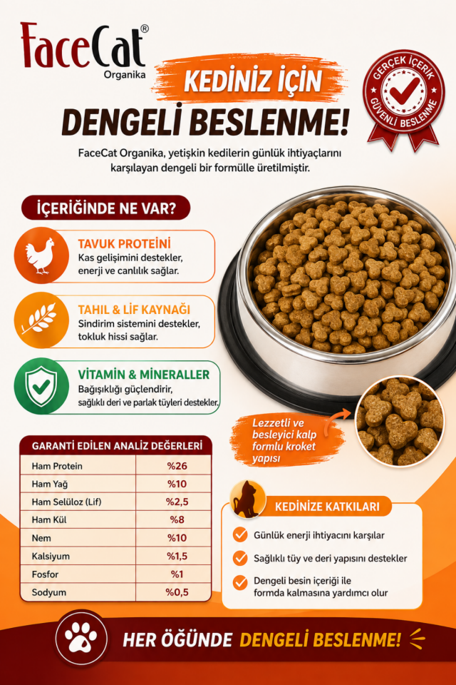 Tavuk Etli Yetişkin Kedi Maması 15 kg