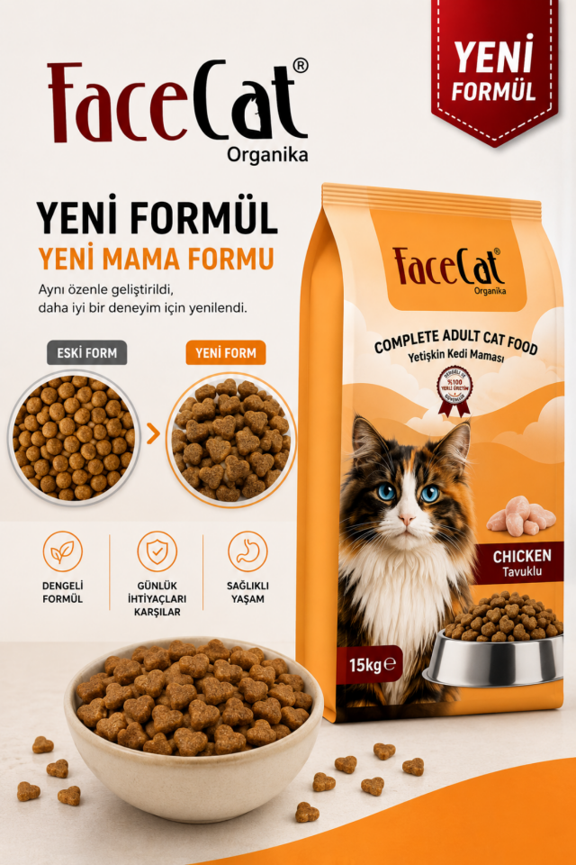 Tavuk Etli Yetişkin Kedi Maması 15 kg