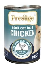 PRESTIGE Sos İçerisinde Parça Tavuk Etli Yetişkin Kedi Maması 415 G x 24 Adet