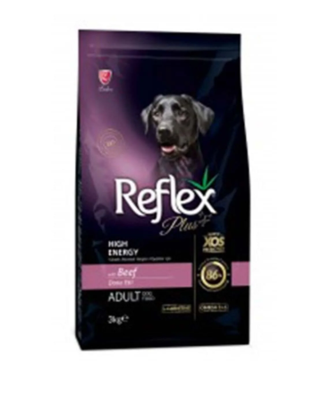 Reflex Plus Biftekli High Energy Yetişkin Köpek Maması 3 Kg