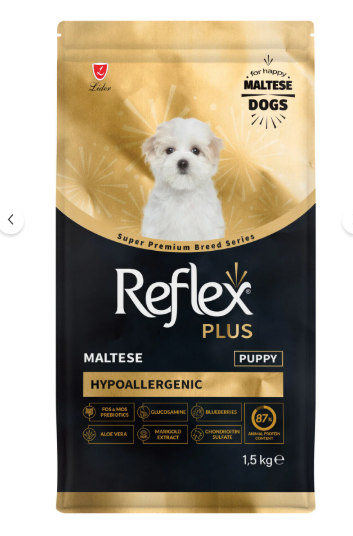Reflex Plus Maltese Hipoalerjenik Yavru Köpek Maması 1,5 Kg