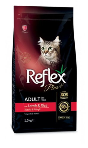 Reflex Plus Kuzulu & Pirinçli Yetişkin Kedi Maması 1,5 kg.