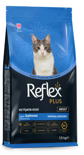 Reflex Plus Hipoalerjenik Somonlu Yetişkin Kedi Maması 1,5 kg